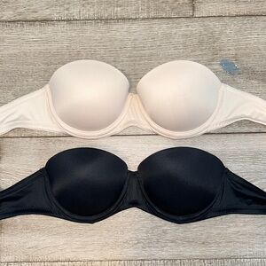 2 Victoria Secret - Pink Strapless Bras